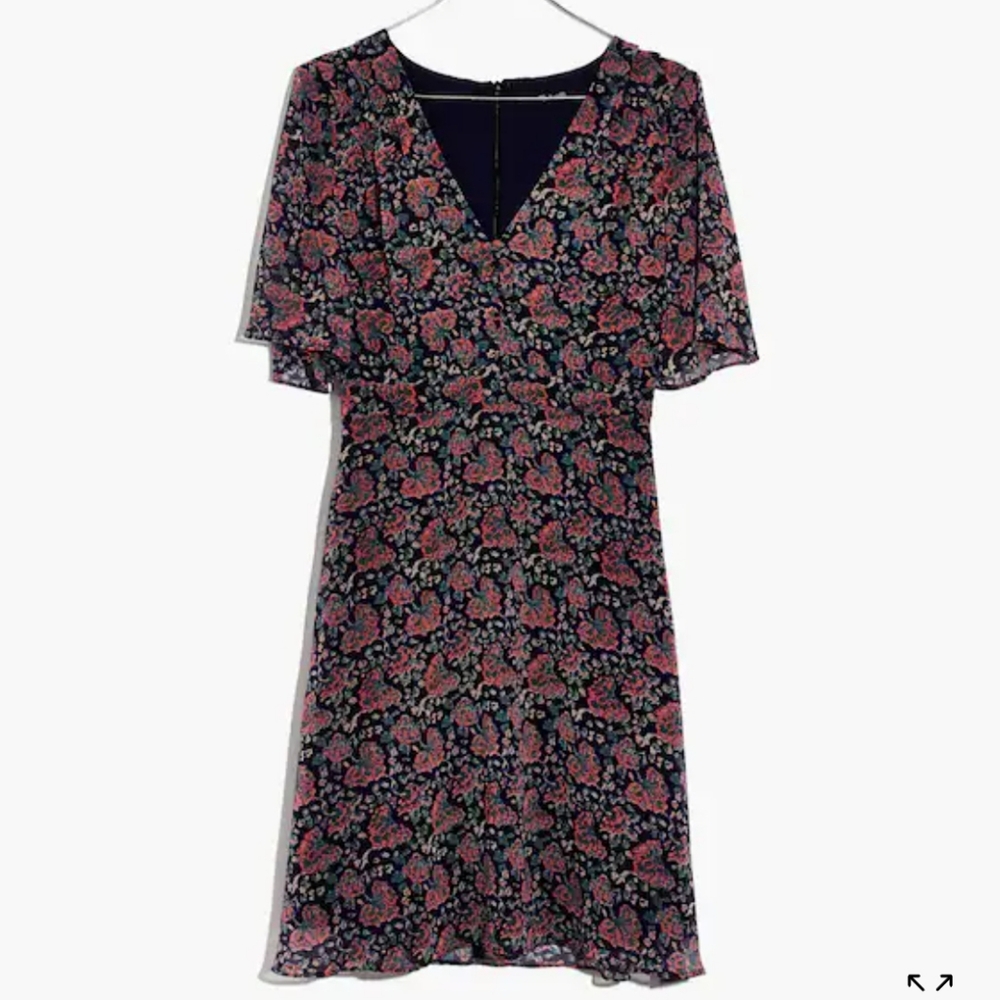 Madewell Multicolor Floral Mini Dress - Picture 3 of 9